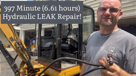 mini excavator hydraulic leak|caterpillar 302.5 hydraulic leak.